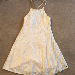 Hollister white lace dress